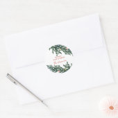 Weihnachtsbeleuchtung und Grüne Runder Aufkleber (Umschlag)
