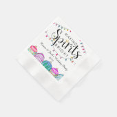 Weihnachtsbeleuchtung und Ornamente Cocktail Napki Serviette (Ecke)