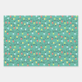 Weihnachtsbeleuchtung Urlaubsmuster Geschenkpapier Set (Vorderseite 2)