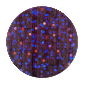 Weihnachtsbeleuchtung, verschwommener, festlicher schneidebrett (Vorderseite)