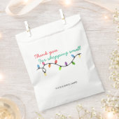 Weihnachtsbeleuchtung Vielen Dank für den Kauf bei Geschenktütchen (Ausgeschnitten)