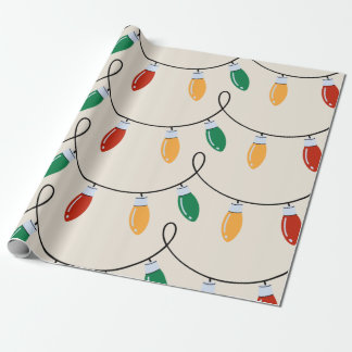 Weihnachtsbeleuchtung Vintag Geschenkpapier