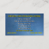 Weihnachtsbeleuchtung Visitenkarten Visitenkarte (Rückseite)