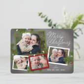 Weihnachtsbeleuchtung | Weihnachts-Fotokarte Feiertagskarte (Stehend Vorderseite)