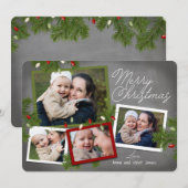 Weihnachtsbeleuchtung | Weihnachts-Fotokarte Feiertagskarte (Vorne/Hinten)