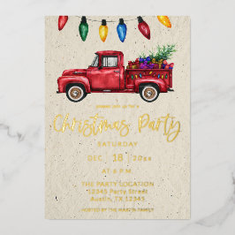 Weihnachtsbeleuchtung Weihnachts-Party Imitate Kra Folieneinladung