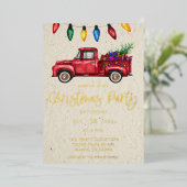 Weihnachtsbeleuchtung Weihnachts-Party Imitate Kra Folieneinladung (Stehend vorne)