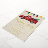 Weihnachtsbeleuchtung Weihnachts-Party Imitate Kra Folieneinladung (Gedreht)