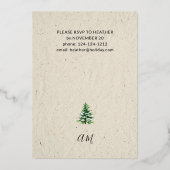 Weihnachtsbeleuchtung Weihnachts-Party Imitate Kra Folieneinladung (Rückseite)