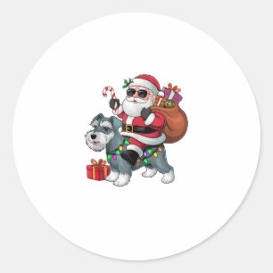 Weihnachtsbeleuchtung Weihnachtsfeiertag Miniatur Runder Aufkleber