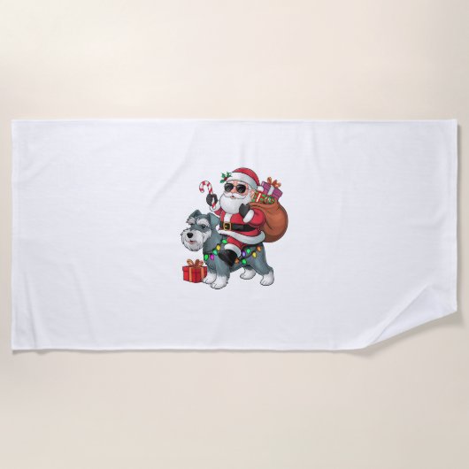 Weihnachtsbeleuchtung Weihnachtsfeiertag Miniatur  Strandtuch (Vorderseite)