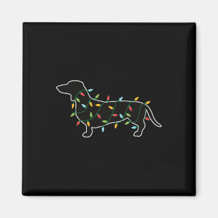 Weihnachtsbeleuchtung Weihnachtsgeschenk für Hund Magnet