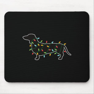 Weihnachtsbeleuchtung Weihnachtsgeschenk für Hund Mousepad
