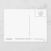 Weihnachtsbeleuchtung 'Weihnachtsgrüße' Postkarte (Rückseite)