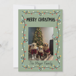 Weihnachtsbeleuchtung Weihnachtskarte Feiertagskarte