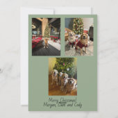 Weihnachtsbeleuchtung Weihnachtskarte Feiertagskarte (Rückseite)