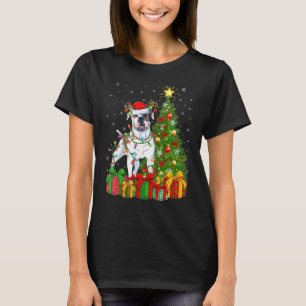Weihnachtsbeleuchtung Weihnachtsmann Amerikanische T-Shirt