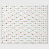 Weihnachtsbeleuchtung Wrackpapier Geschenkpapier (Flach)