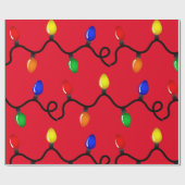 Weihnachtsbeleuchtung Wrackpapier Geschenkpapier (Flach)
