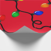 Weihnachtsbeleuchtung Wrackpapier Geschenkpapier (Ecke)