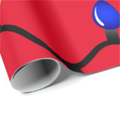 Weihnachtsbeleuchtung Wrackpapier Geschenkpapier (Rolleneckpunkt)