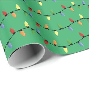 Weihnachtsbeleuchtung Wrackpapier Geschenkpapier