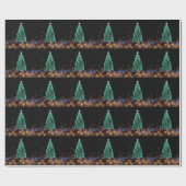 Weihnachtsbeleuchtung Wrackpapier Geschenkpapier (Flach)