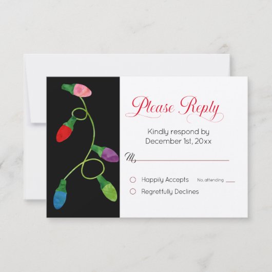 Weihnachtsbeleuchtungskarte (Vorderseite)