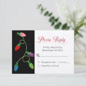 Weihnachtsbeleuchtungskarte (Stehend Vorderseite)