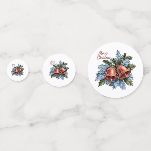 Weihnachtsbell Confetti Konfetti (Vorderseiten)