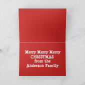 Weihnachtsbell-Gruß-Karte Feiertagskarte (Innenseite)