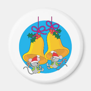 Weihnachtsbell-Mäuse Magnet