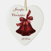 "Weihnachtsbell-" - Schatten der Moosbeere [b] Keramik Ornament (Rechts)