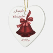 "Weihnachtsbell-" - Schatten der Moosbeere [b] Keramik Ornament (Links)