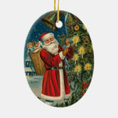 Weihnachtsbell-Verzierung Keramikornament (Hinten)