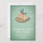 Weihnachtsbells Weihnachtskarte Feiertagskarte (Vorderseite)