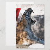 WeihnachtsBengalischer Tiger Briefpapier (Vorne/Hinten)