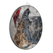 WeihnachtsBengalischer Tiger Dartscheibe (Vorderseite Links)