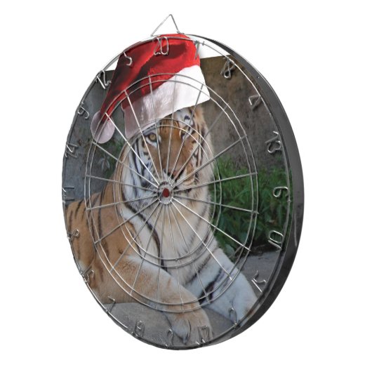 WeihnachtsBengalischer Tiger Dartscheibe (Vorderseite rechts)