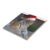 WeihnachtsBengalischer Tiger Fliese (Seite)