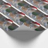 WeihnachtsBengalischer Tiger Geschenkpapier (Ecke)