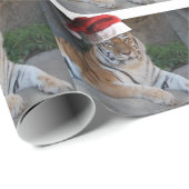 WeihnachtsBengalischer Tiger Geschenkpapier (Rolleneckpunkt)