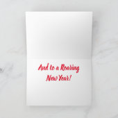 WeihnachtsBengalischer Tiger Karte (Innenseite)