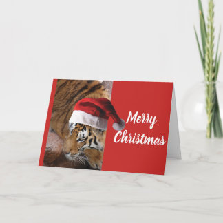 WeihnachtsBengalischer Tiger Karte