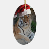 WeihnachtsBengalischer Tiger Keramik Ornament (Rechts)