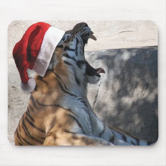 WeihnachtsBengalischer Tiger Mousepad (Vorne)