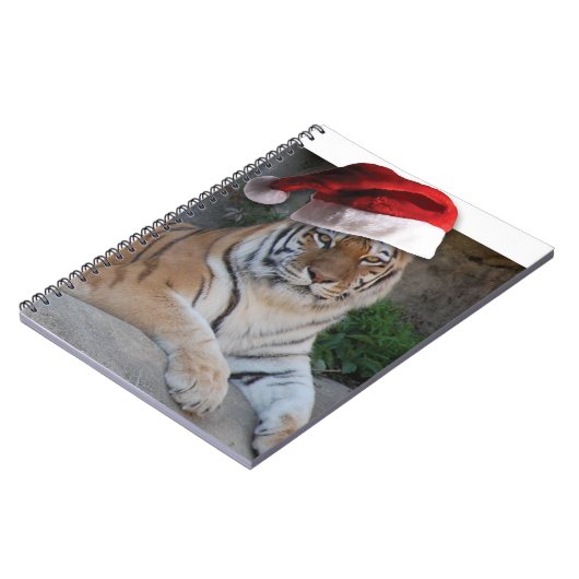 WeihnachtsBengalischer Tiger Notizblock (Linke Seite)