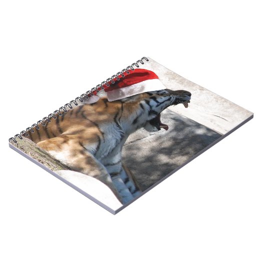 WeihnachtsBengalischer Tiger Notizblock (Linke Seite)