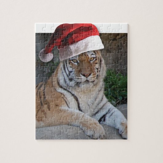 WeihnachtsBengalischer Tiger Puzzle (Vertikal)