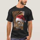 WeihnachtsBengalischer Tiger T-Shirt (Vorderseite)